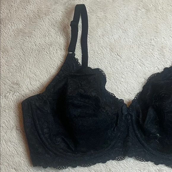 NWT Dominique Classic Black Lace Bra sz 36C - Picture 3 of 7